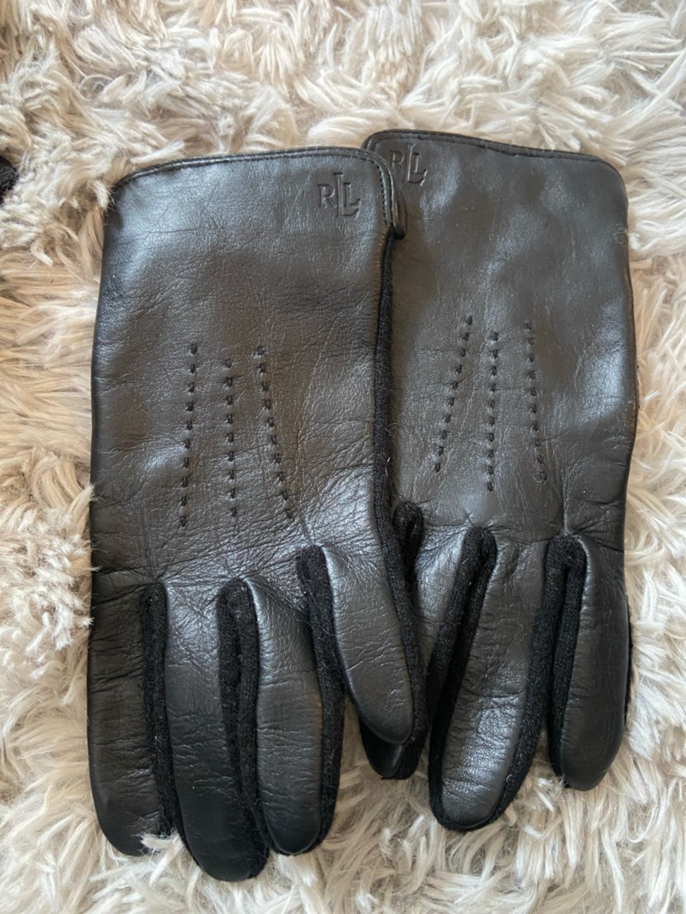 Ralph Lauren women’s leather gloves Sz S